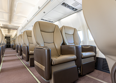 Aircraft Charter VIP Boeing 757 200. Cabin leg space