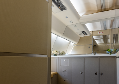 Aircraft Charter VIP Boeing 757 200. Stateroom bathroom