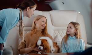 Travelling with children on a private jet 1