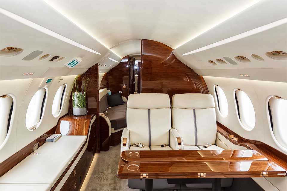 Private Jet USA Interior cabin