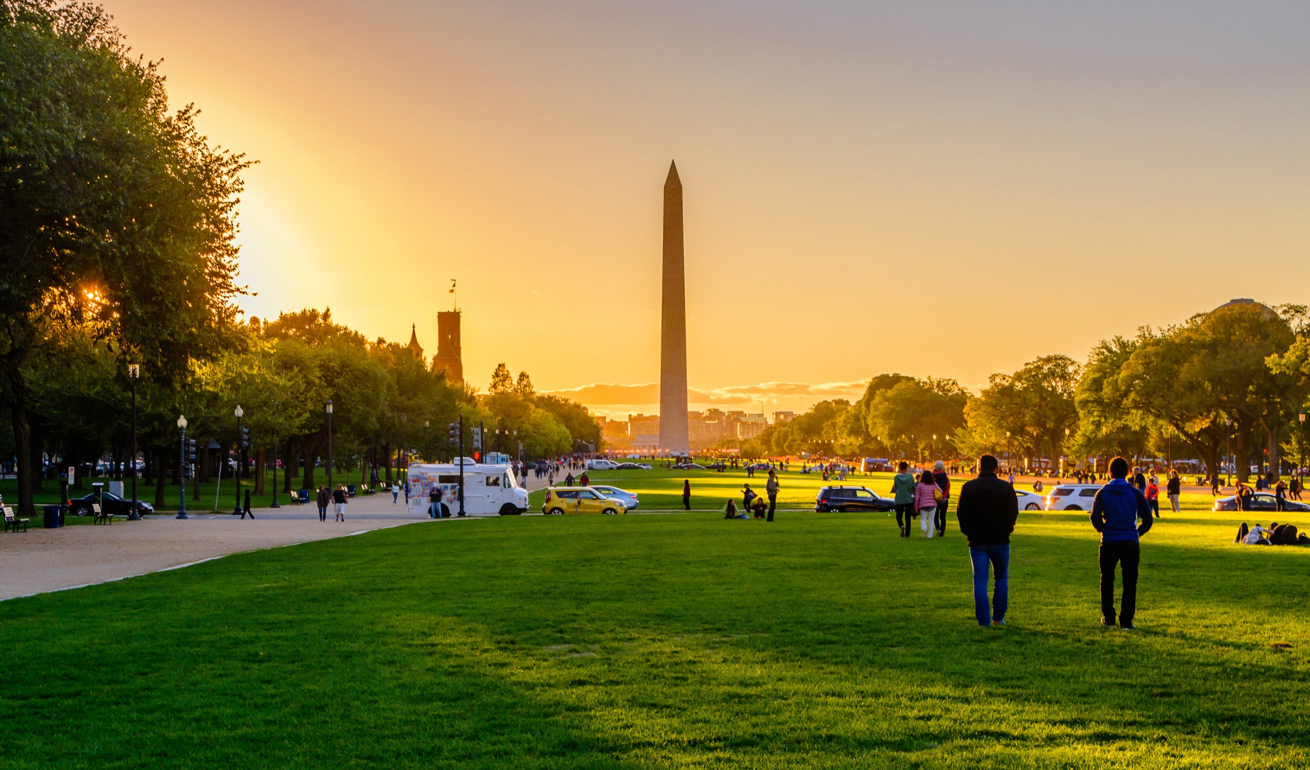 Views of the Washington Monument in Washington, DC.