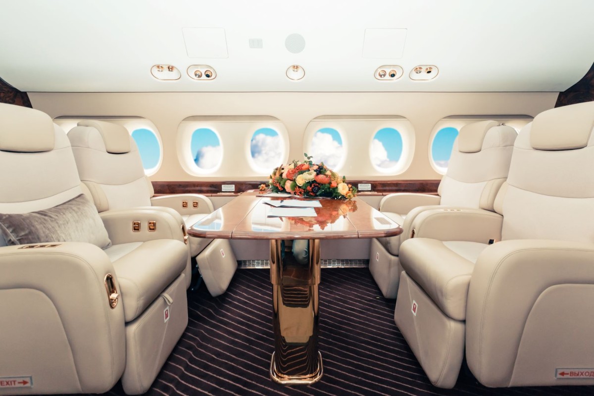 Private Jet Charter Interior